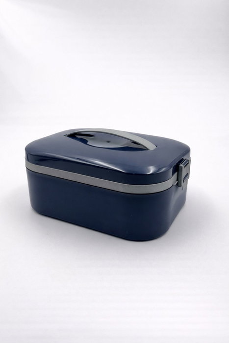 Hermia Caja de Almuerzo de Acero Inoxidable Azul Marino 650 ml